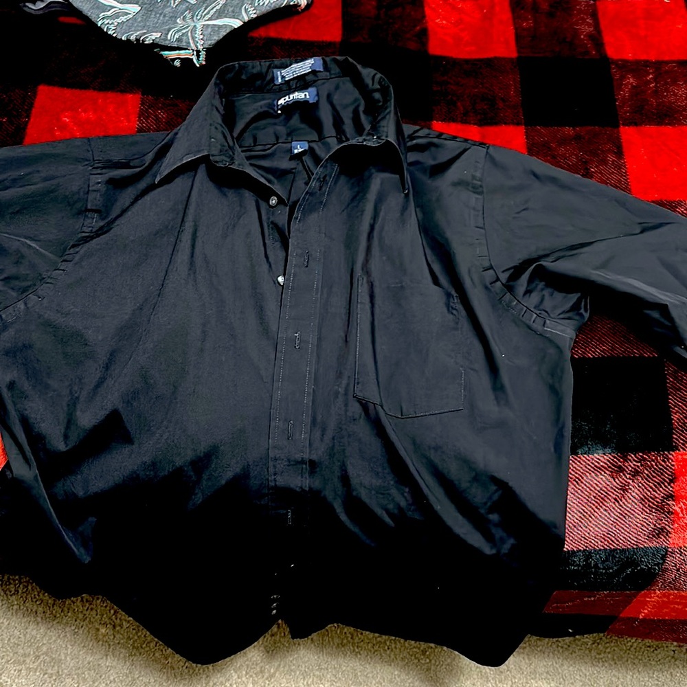 Black button up